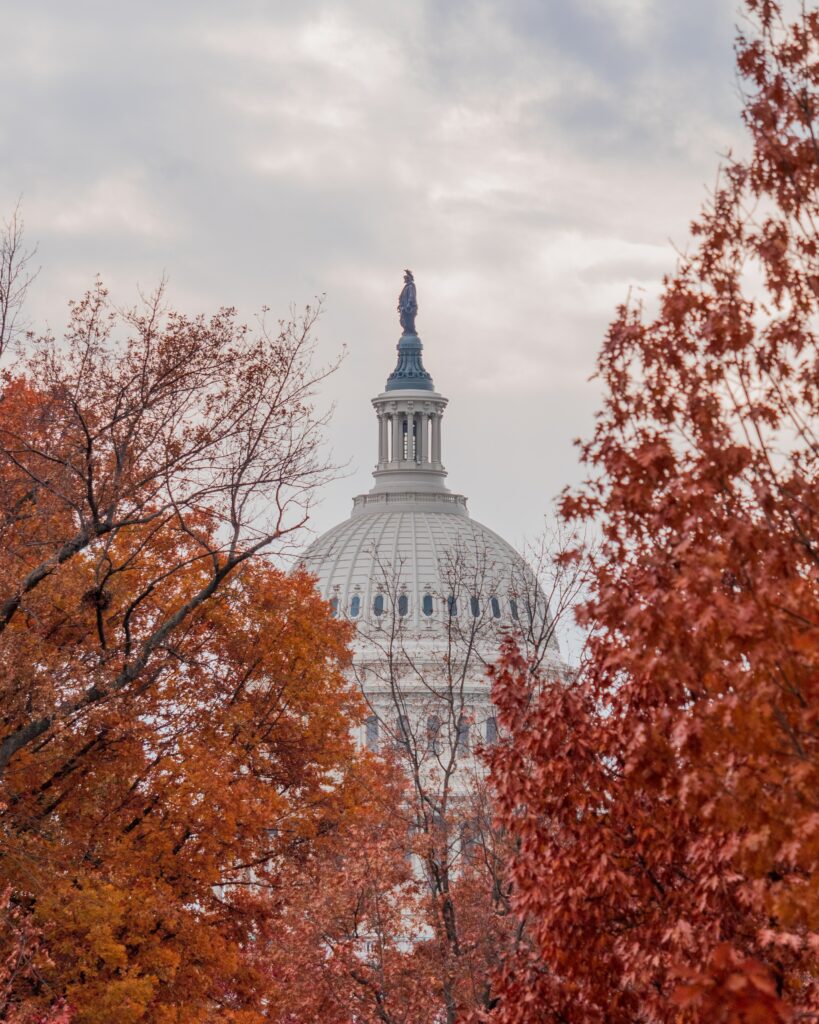 Washington DC, one of the best places to visit in the USA in November.