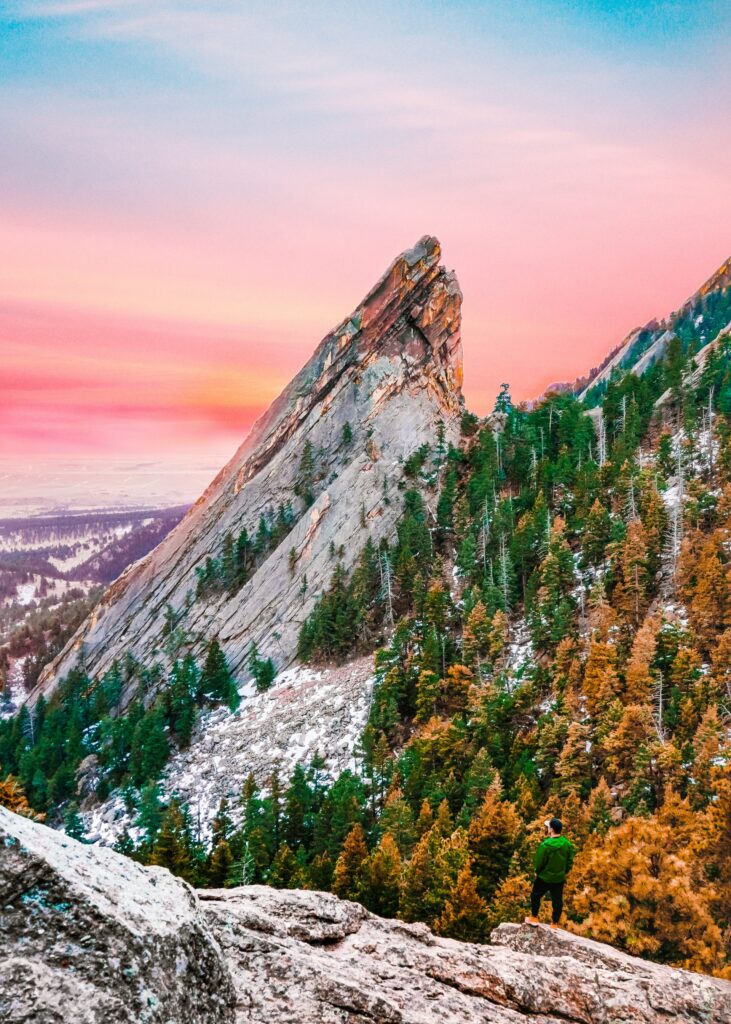 Beautiful, rocky landscape in Boulder, Colorado.